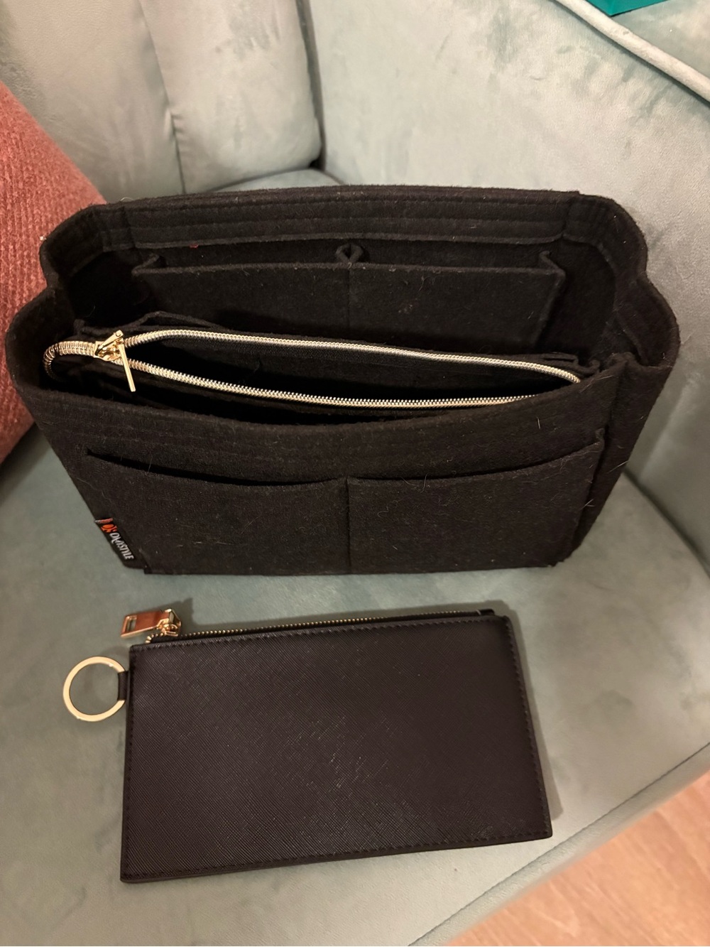 Purse Organizer Insert w/ Zip Pouch